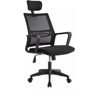 Galaxy Design Home Office Mesh Plastic Base Butterfly Mechanism With Headrest Chair Black Color Size ( L x W x H ) 50 x 50 x 108 cm Model - GDF-J920.