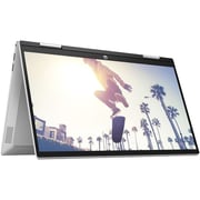 HP x360 (2022) Laptop - 12th Gen / Intel Core i7-1255U / 14inch FHD / 512GB SSD / 16GB RAM / Shared Intel Iris Xe Graphics / Windows 11 Home / English Keyboard / Silver / Middle East Version - [14-EK0006NE]