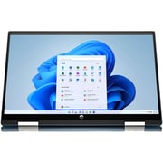 HP X360 14EK0015 2 in 1 Laptop - Core i5 0.9GHz 8GB 512GB Shared Win11Home 14inch FHD Blue English/Arabic Keyboard- Middle East Version