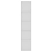 vidaXL Book Cabinet White 40x30x189 cm Engineered Wood