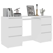 vidaXL Writing Desk White 140*50*77 cm