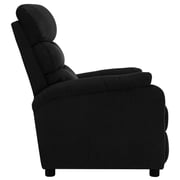 vidaXL Recliner Black Fabric