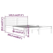 vidaXL Double Size Day Bed 140*200 cm