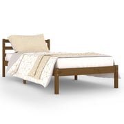 vidaXL Day Bed Solid Wood Pine 90x200 cm Honey Brown