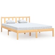 vidaXL Bed Frame Solid Pinewood 140x200 cm