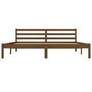 vidaXL Bed Frame Solid Wood Pine 180x200 cm Honey Brown 6FT Super King