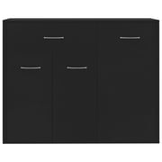 vidaXL Sideboard Black 88x30x70 cm Engineered Wood