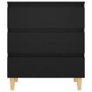 vidaXL Sideboard Black 60x35x69 cm Engineered Wood