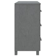 vidaXL Sideboard HAMAR Dark Grey 90x40x80 cm Solid Pinewood