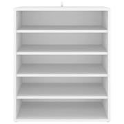 vidaXL Shoe Cabinet White 60x35x70 cm Engineered Wood