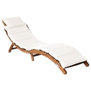 vidaXL Sun Lounger With Cushion Solid