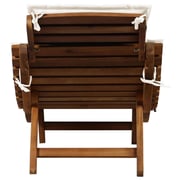 vidaXL Sun Lounger With Cushion Solid