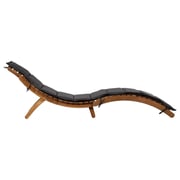 vidaXL Sun Lounger With Cushion Solid