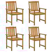 vidaXL Garden Chairs 4 pcs Solid Acacia Wood