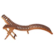 vidaXL Sunlounger with Table Solid
