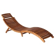 vidaXL Sunlounger with Table Solid
