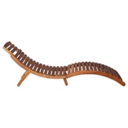 vidaXL Sunlounger with Table Solid