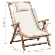 vidaXL Outdoor Deck Chair