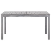 vidaXL 5 Piece Outdoor Dining Set Grey Solid Acacia Wood