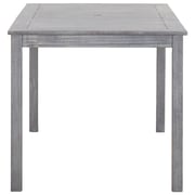 vidaXL 5 Piece Outdoor Dining Set Grey Solid Acacia Wood