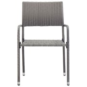 vidaXL 7 Piece Garden Dining Set Poly Rattan Anthracite & Grey