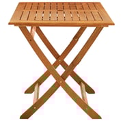 vidaXL Folding Garden Table 120x70x75 cm Solid Eucalyptus Wood