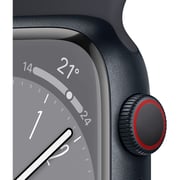 Apple Watch Series 8 GPS + Cellular 45mm Midnight Aluminum Case with Midnight Sport Band - Regular - Display Unit