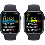 Apple Watch Series 8 GPS + Cellular 45mm Midnight Aluminum Case with Midnight Sport Band - Regular - Display Unit