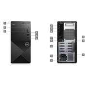 Dell Vostro 3910 (2022) Mini Tower Desktop - 10th Gen / Intel Core i3-12100 / 8GB RAM / 256GB SSD / Intel UHD Graphics / Windows 11 / Black - [VOS-3910]