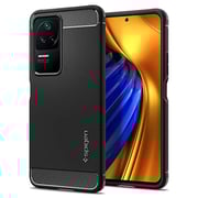 Spigen Rugged Armor designed for Xiaomi Poco F4 case cover - Matte Black