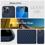 Spigen Liquid Air designed for iPhone 14 Pro case cover - Navy Blue