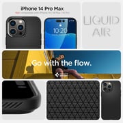 Spigen Liquid Air designed for iPhone 14 Pro Max case cover - Matte Black