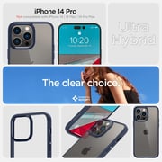 Spigen Ultra Hybrid designed for iPhone 14 Pro case cover - Navy Blue
