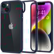 Spigen Ultra Hybrid designed for iPhone 14 case cover - Navy Blue