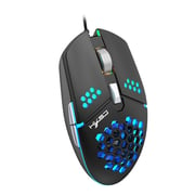 HXSJ J400 Wired Gaming Mouse 6 Buttons Ergonomic Mouse with Cooling Fan 6-level Adjustable DPI for Desktop Laptop Black