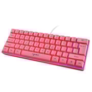 HXSJ V700 Wired Gaming Keyboard RGB Streamer Wired Keyboard 61-key Gaming Keyboard for Game/Office