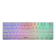 Hxsj L500 61 Keys Wireless Gaming Keyboard Dual Mode Bt5.0 + 2.4g RGB Backlight Mechanical Feel Membrane Keyboard