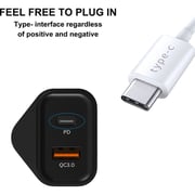 iBrand Dual Port Wall Charger Black