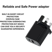 iBrand Dual Port Wall Charger Black