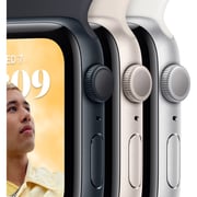 Apple Watch SE GPS 40mm Silver Aluminum Case with White Sport Band - Regular – Middle East Version