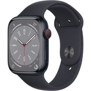 Apple Watch Series 8 GPS + Cellular 41mm Midnight Aluminum Case with Midnight Sport Band - Regular – Middle East Version