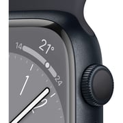 Apple Watch Series 8 GPS 41mm Midnight Aluminum Case with Midnight Sport Band - Regular – Middle East Version