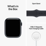 Apple Watch Series 8 GPS 41mm Midnight Aluminum Case with Midnight Sport Band - Regular – Middle East Version
