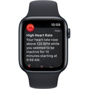 Apple Watch SE GPS 44mm Midnight Aluminum Case with Midnight Sport Band - Regular – Middle East Version