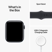 Apple Watch SE GPS 44mm Midnight Aluminum Case with Midnight Sport Band - Regular – Middle East Version