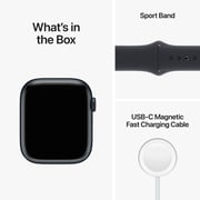 Apple Watch Series 8 GPS + Cellular 45mm Midnight Aluminum Case with Midnight Sport Band - Regular – Middle East Version