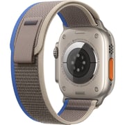 Apple Watch Ultra GPS + Cellular, 49mm Titanium Case with Blue Gray Trail Loop - Medium/Large – Middle East Version