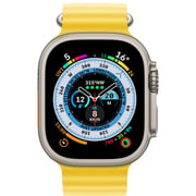 Apple Watch Ultra GPS + Cellular, 49mm Titanium Case with Yellow Ocean Band – Middle East Version
