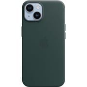 Apple iPhone 14 Leather Case Forest Green with MagSafe