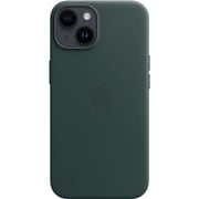 Apple iPhone 14 Leather Case Forest Green with MagSafe